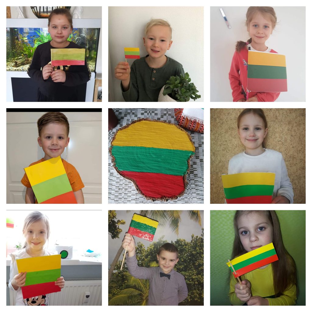 3a klasės mokiniai pasitiko Lietuvos gimtadienį